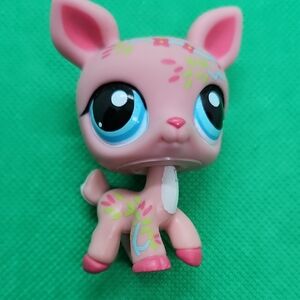 LPS tattooed flower pink deer(rare)
